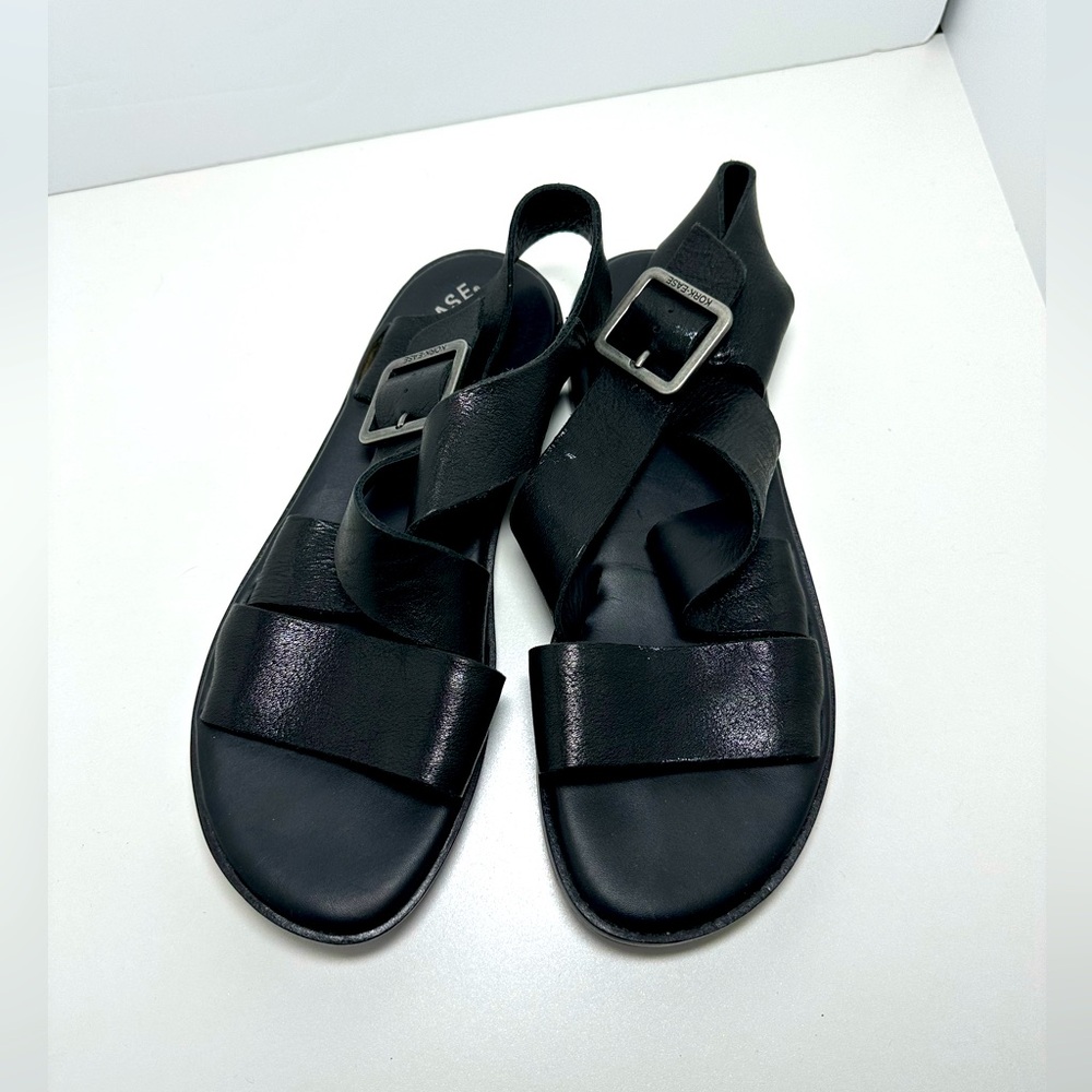 Kork-Ease Nara Black Leather Sandals